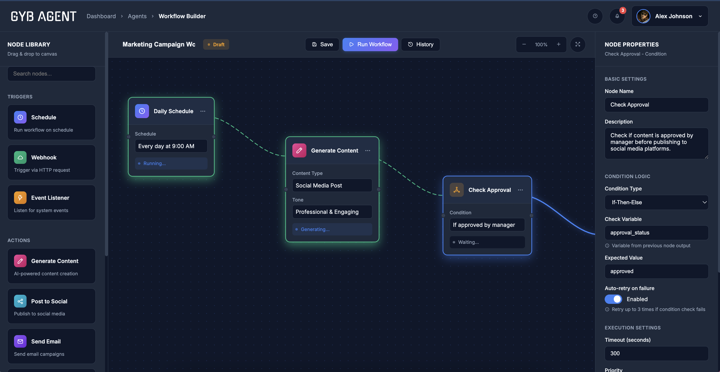 AI Agent Workflow Builder